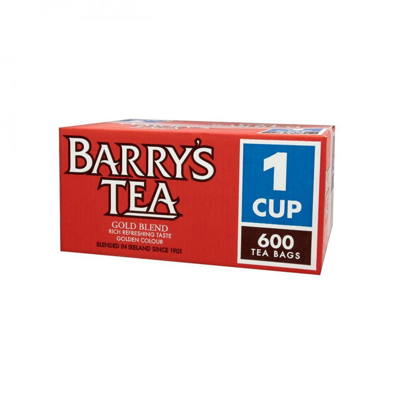 Barrys Gold Blend 1-Cup Tea Bags - 600 Bags - DRINK, ZERO VAT - COFFEE TEA - Beattys of Loughrea