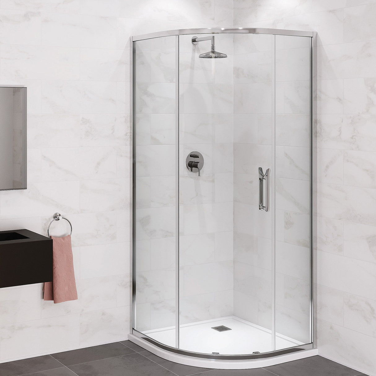 Flair ETO 1 Door Quadrant 900mmx900mm - SHOWER DOORS - Beattys of Loughrea