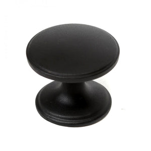 Phoenix Door Knob Plain - Matt Black - DOOR FURNITURE/VIEWERS - Beattys of Loughrea