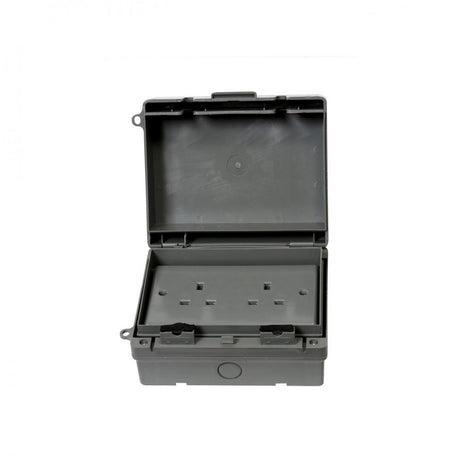 Phoenix IP65 Outdoor H/D 2 Gang Socket Outlet - 13 Amp - CORRYS PREPACKED - Beattys of Loughrea