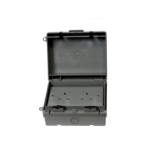 Phoenix IP65 Outdoor H/D 2 Gang Socket Outlet - 13 Amp - CORRYS PREPACKED - Beattys of Loughrea