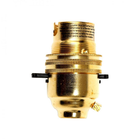 Phoenix Brass Lamp Holder - Switched - BULB HOLDERS/ROSES - Beattys of Loughrea