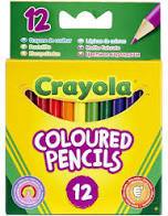 Crayola 12 Half Length Pencils - ART & CRAFT/MAGIC/AIRFIX - Beattys of Loughrea