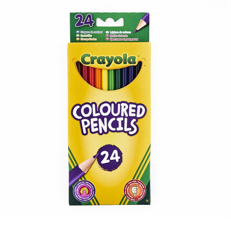 Crayola 24 Coloured Pencils - ART & CRAFT/MAGIC/AIRFIX - Beattys of Loughrea