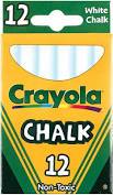 Crayola Chalk White - ART & CRAFT/MAGIC/AIRFIX - Beattys of Loughrea