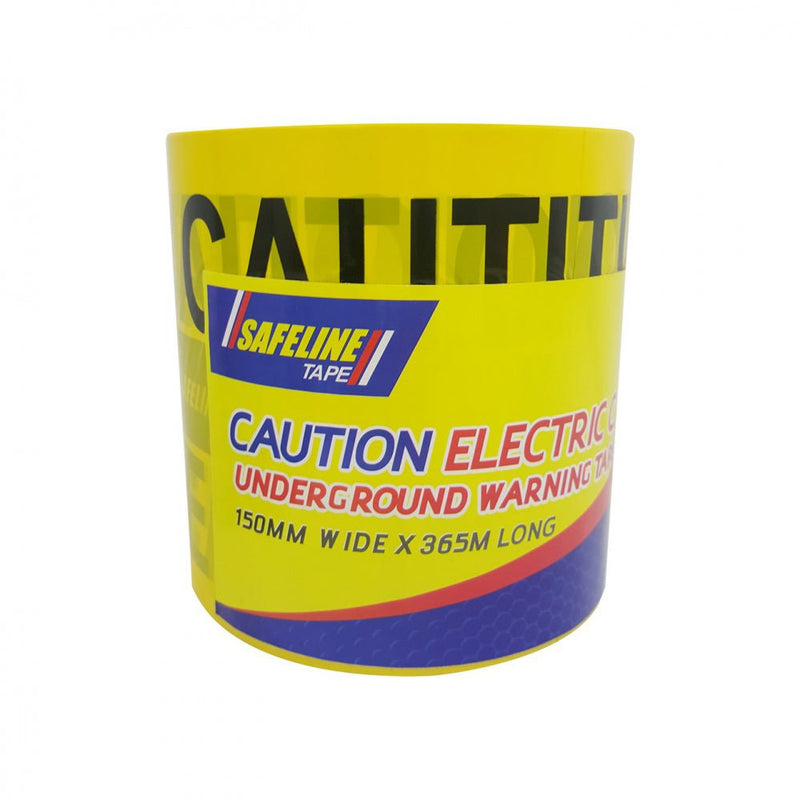 Safeline Caution Electric Cable Below Warning Tape - 15 - SAFETY / WARNING TAPE - Beattys of Loughrea