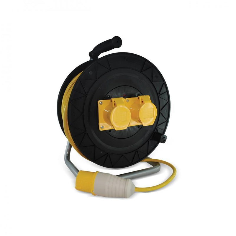 Safeline Domestic Yellow Artic Cable Reel With 16 Amp P - EXTENTION REELS - Beattys of Loughrea