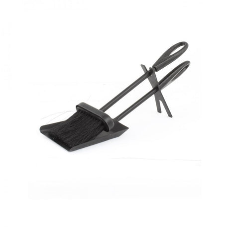 De Vielle 2 Piece Lying Down Companion Set - Black - FIREPLACE - FIRE SCREENS - Beattys of Loughrea