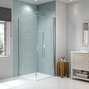 Merlyn 8 Series Frameless Pivot Door Side Panel 760mm - SHOWER DOORS - Beattys of Loughrea