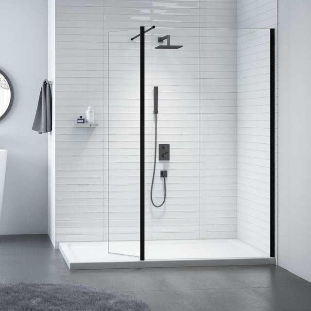 Merlyn Black Swivel panel 300mm - SHOWER DOORS - Beattys of Loughrea