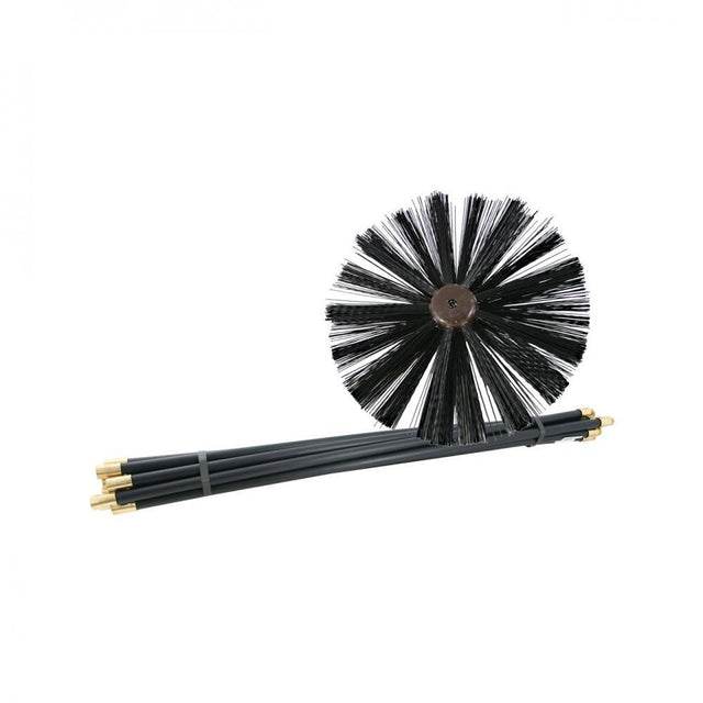 De Vielle Chimney Cleaning Kit - 9pce - FLUE/ CHIMNEY BRUSH, SEWER RODS - Beattys of Loughrea