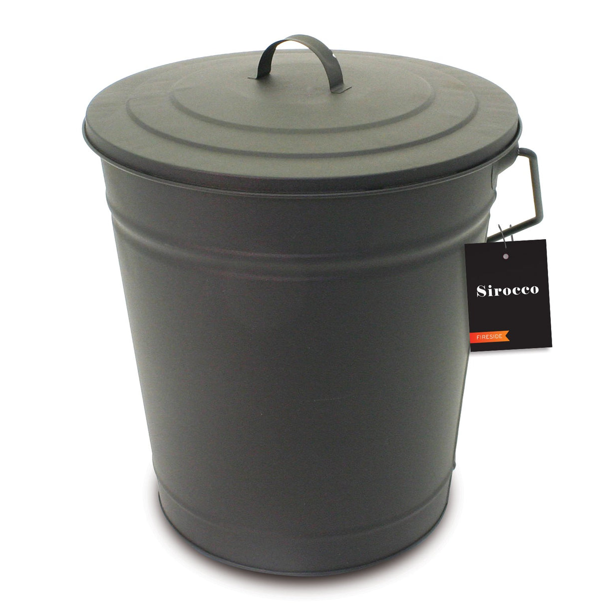 Sirocco Metal Coal Tub & Lid - FIREPLACE - COAL BUCKET LOG BOX BASKET STOVE FAN - Beattys of Loughrea