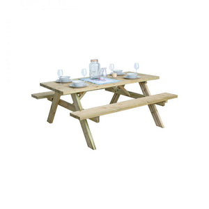 Pressure Treated Heavy Duty Picnic Bench - SINGLE GARDEN BENCH/ CHAIR - Beattys of Loughrea