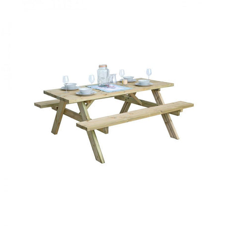 Pressure Treated Heavy Duty Picnic Bench - SINGLE GARDEN BENCH/ CHAIR - Beattys of Loughrea