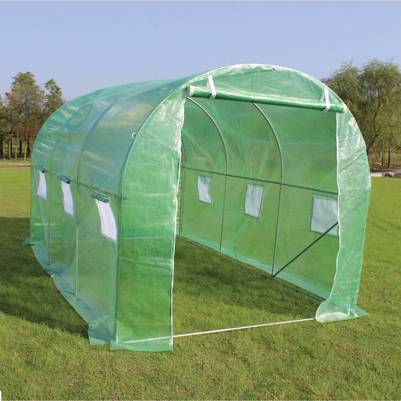 Premium Polytunnel Greenhouse With Steel Frame - GREENHOUSE & ACCESSORIES - Beattys of Loughrea