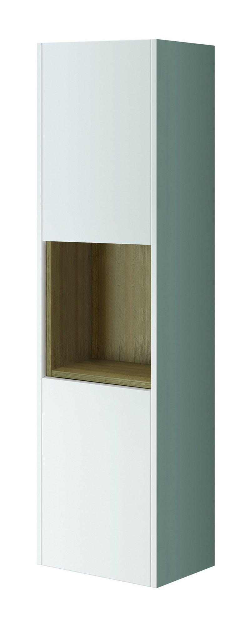 Bathroom Studio Lucca 35cm Tall Boy Wall Cabinet- Gloss White - VANITY UNITS - Beattys of Loughrea