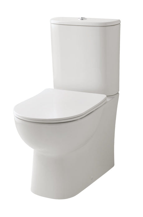 Bathroom Studio Boston Fully Shrouded Close Coupled Pan & Seat (Cistern not Included) - WC/PANS/SCREWS - Beattys of Loughrea