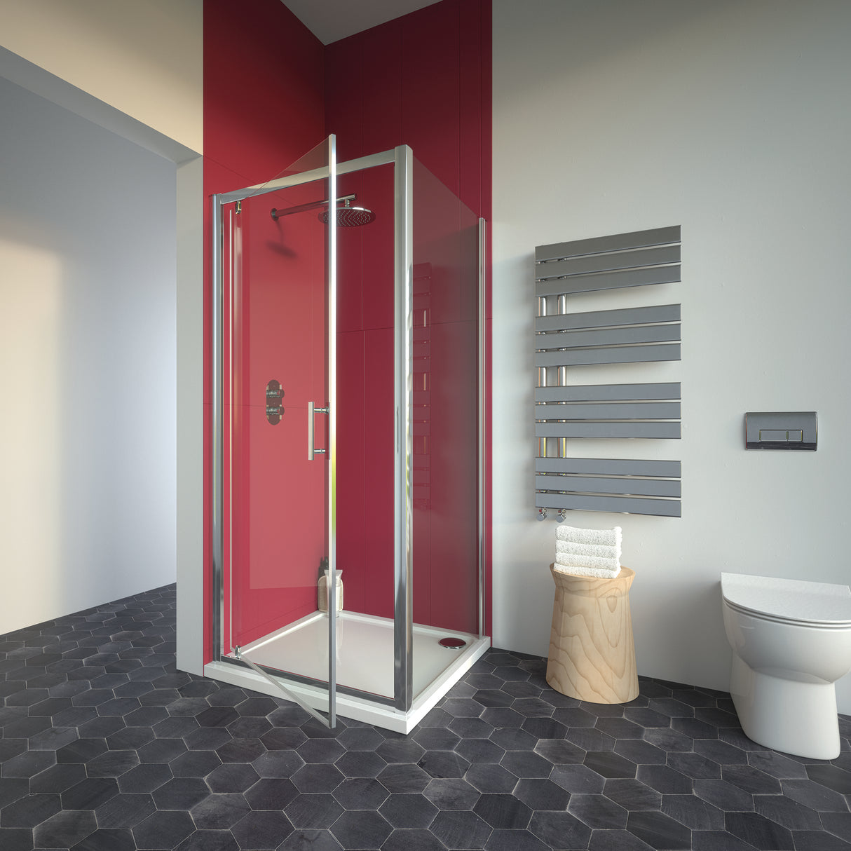 Bathroom Studio City Plus Pivot Door 760mm - SHOWER DOORS - Beattys of Loughrea