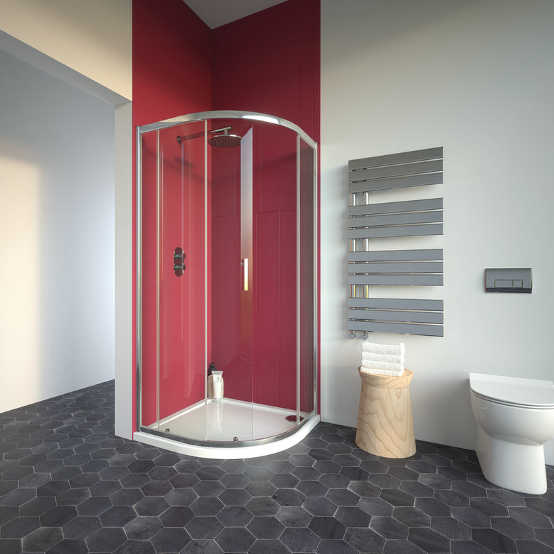 Bathroom Studio City Plus Single Door Offset Quadrant 1000mmx800mm - SHOWER DOORS - Beattys of Loughrea