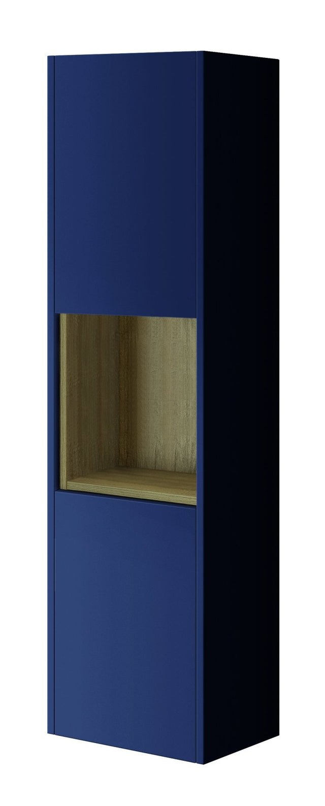 Bathroom Studio Lucca 35cm Tall Boy Wall Cabinet- Matt Sapphire Blue - VANITY UNITS - Beattys of Loughrea
