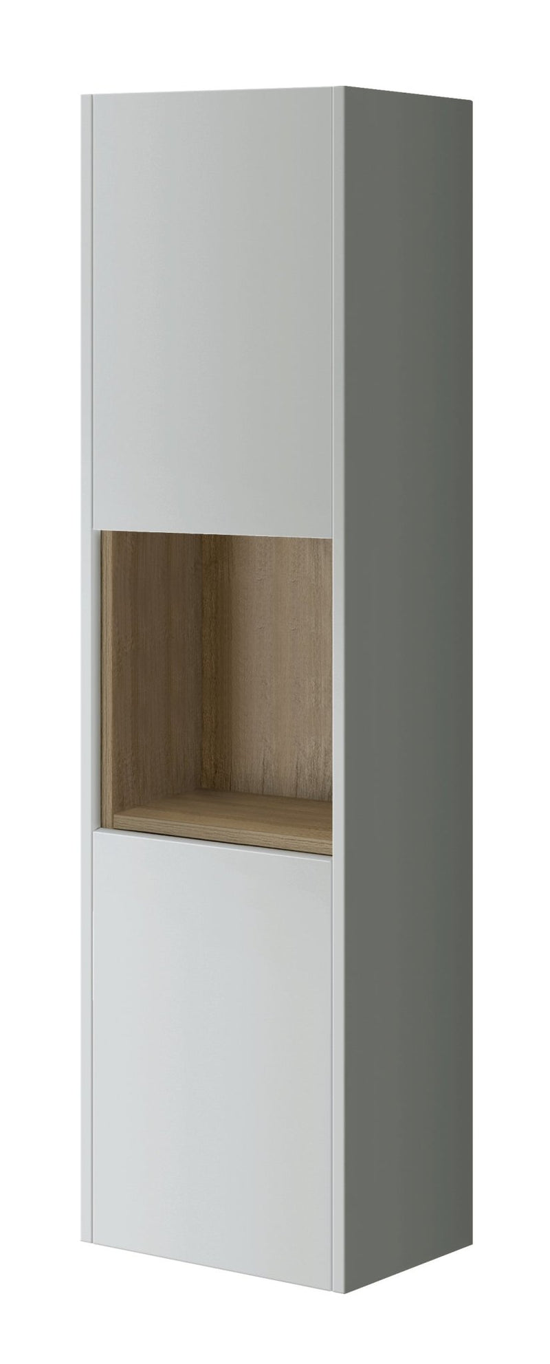 Bathroom Studio Lucca 35cm Tall Boy Wall Cabinet- Dove Grey - VANITY UNITS - Beattys of Loughrea