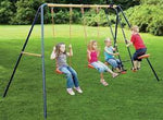 Hedstrom Neptune Double Swing & Glider Set - SWINGS/SLIDE OUTDOOR GAMES - Beattys of Loughrea