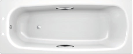 StrataSingle Ended Steel Bath with Grips L 1500 x W 700mm x D 390mm - BATHS - Beattys of Loughrea