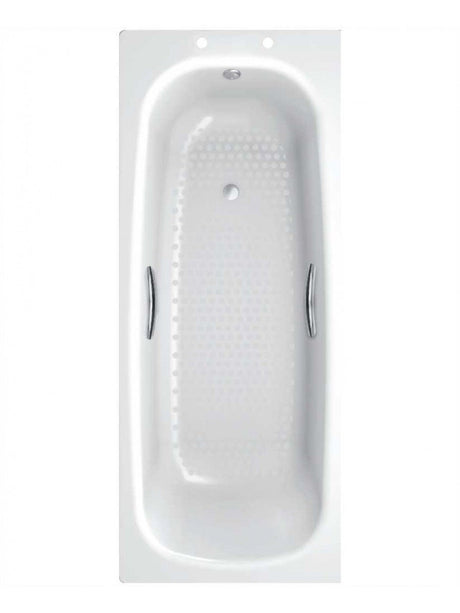 StrataSingle Ended Steel Bath with Grips & Anti Slip L 1500 x W 700mm x D 390mm BS2020 - BATHS - Beattys of Loughrea