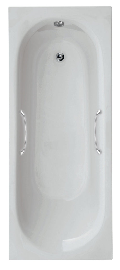 Lotus1700 X 700 Bath with Twin Grips - BATHS - Beattys of Loughrea