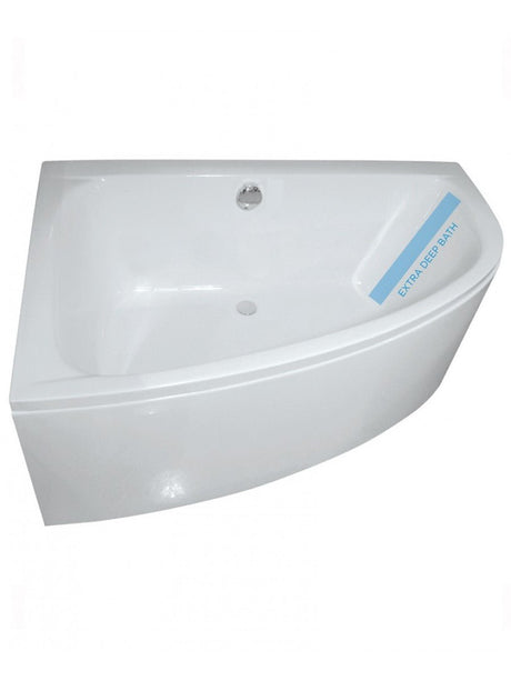 Maya1550 X 1000 Offset Corner Bath - BATHS - Beattys of Loughrea