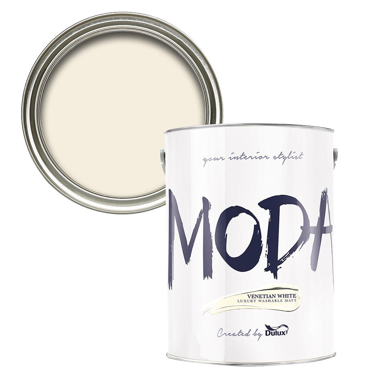 Moda 5L Venetian White Dulux - READY MIXED - WATER BASED - Beattys of Loughrea
