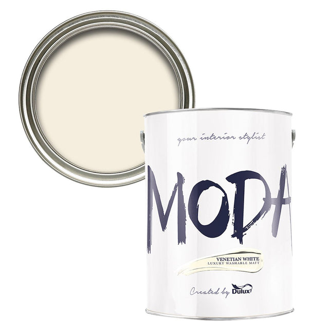 Moda 5L Venetian White Dulux - READY MIXED - WATER BASED - Beattys of Loughrea
