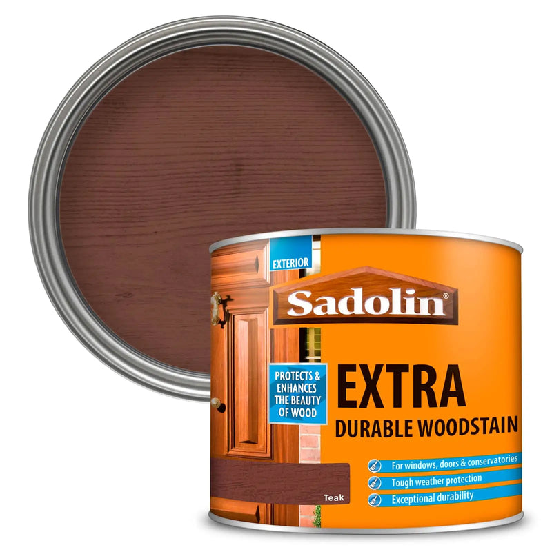 Sadolin Extra Durable Woodstain Teak 500ml - VARNISHES / WOODCARE - Beattys of Loughrea