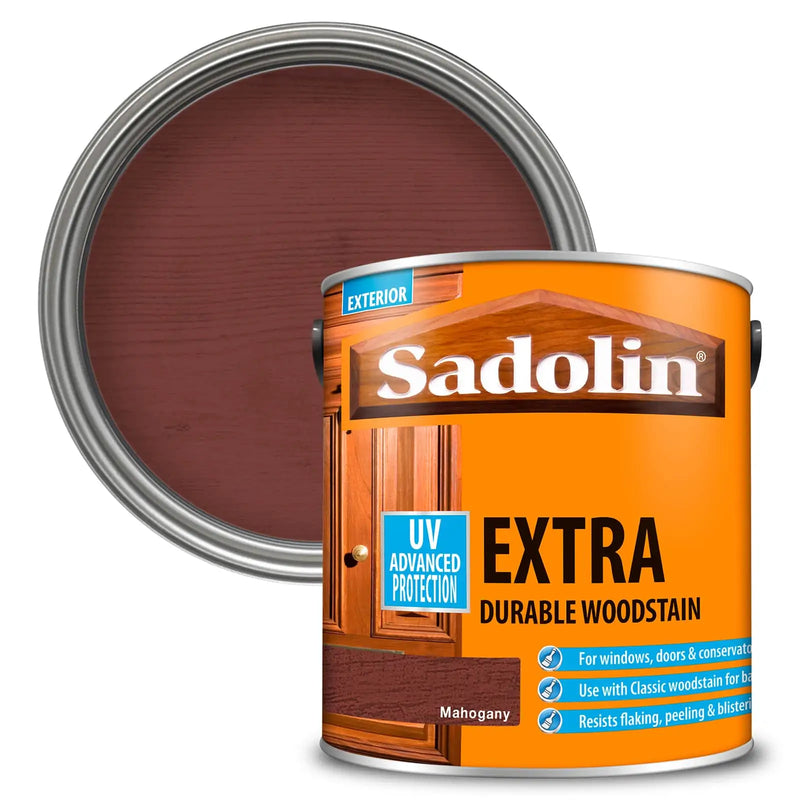 Sadolin Extra Durable Woodstain Mahogany 2.5 Litre - VARNISHES / WOODCARE - Beattys of Loughrea