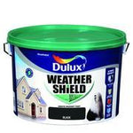 BLACK Dulux Weathershield Masonry Paint Colours - 10 Litre - EXTERIOR & WEATHERSHIELD - Beattys of Loughrea