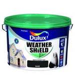 BLACK Dulux Weathershield Masonry Paint Colours - 10 Litre - EXTERIOR & WEATHERSHIELD - Beattys of Loughrea
