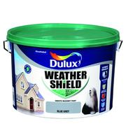 BLUE GREY Dulux Weathershield Masonry Paint Colours - 10 Litre - EXTERIOR & WEATHERSHIELD - Beattys of Loughrea