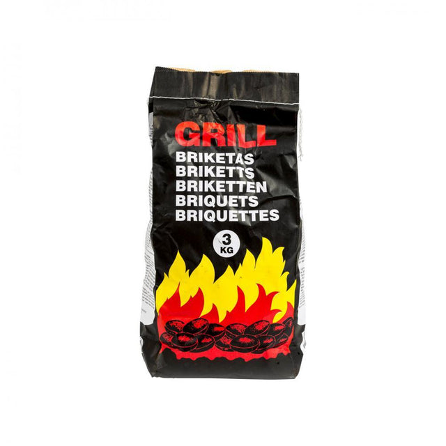 Grill Charcoal Briquettes - 3kg - BBQ FUEL BBQ TOOLS, ACCESSORIES , TENT PEGS - Beattys of Loughrea
