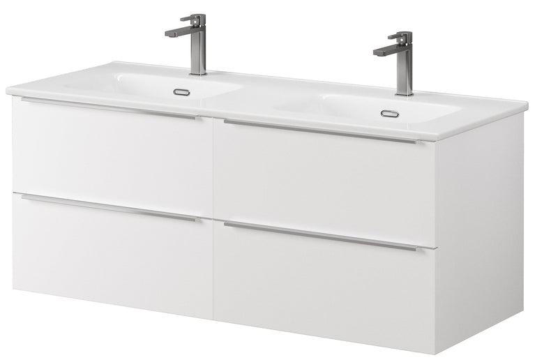 Bathroom Studio Kara 120cm Basin White - WASH HAND BASIN - Beattys of Loughrea