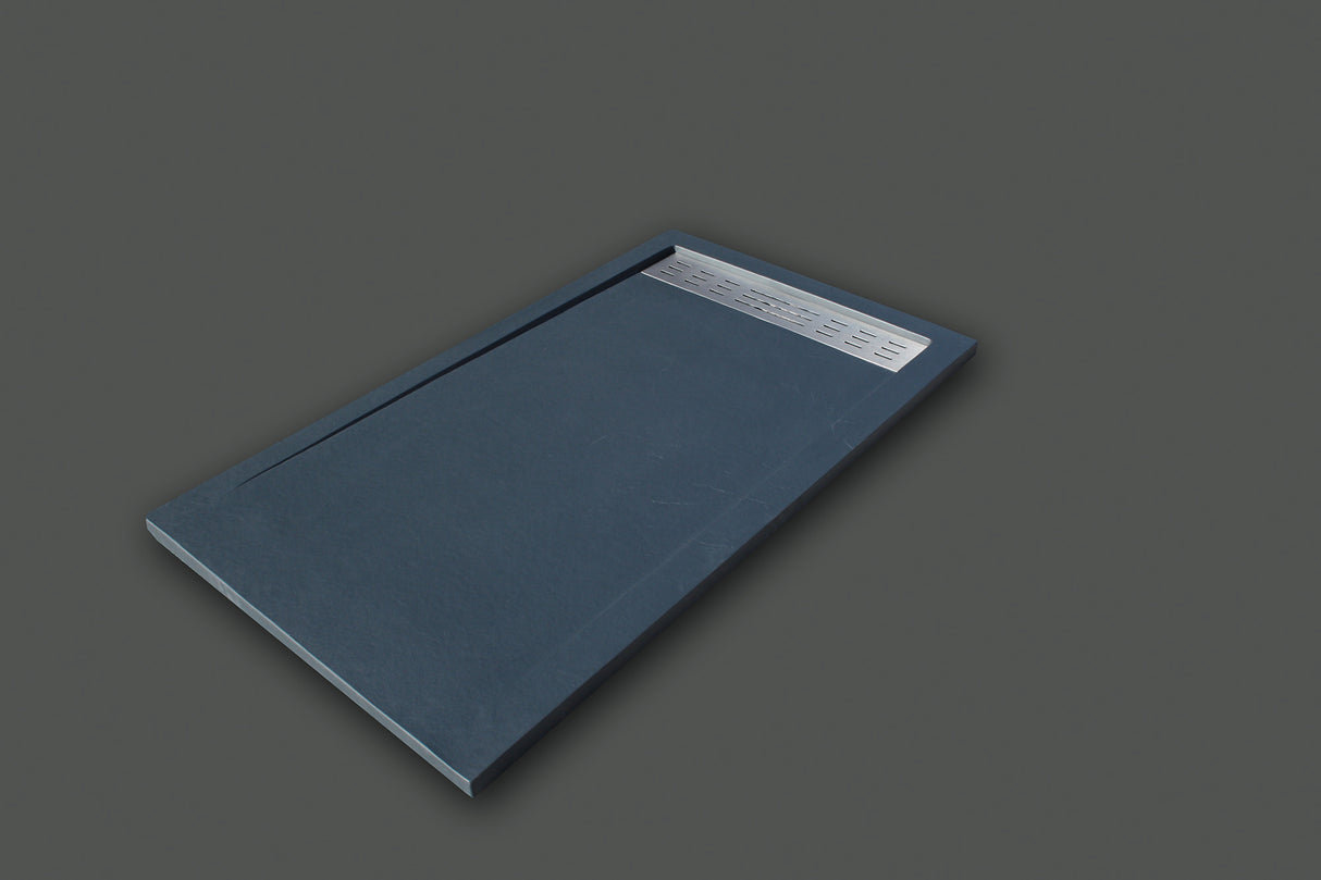 Flair Gemstone Slate Linear Waste Graphite 1200mmx800mm - TRAYS/WASTES - Beattys of Loughrea