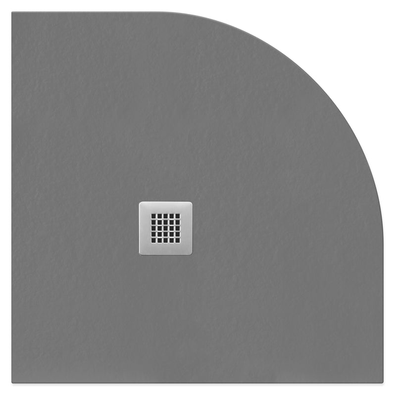Flair Gemstone Slate Square Waste Flint Grey Quadrant 900mmx900mm - TRAYS/WASTES - Beattys of Loughrea