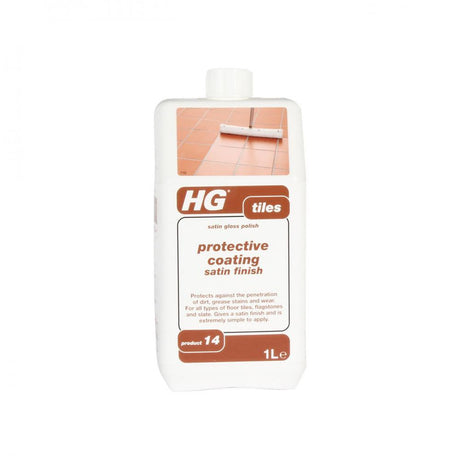 HG Tile Protective Coating Satin Finish - 1 Litre - SUGAR SOAP/MOULD KILLER - Beattys of Loughrea