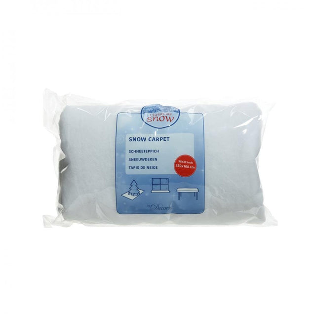Decoris Snow Carpet - 250cm x 100cm - XMAS ACCESSORIES - Beattys of Loughrea