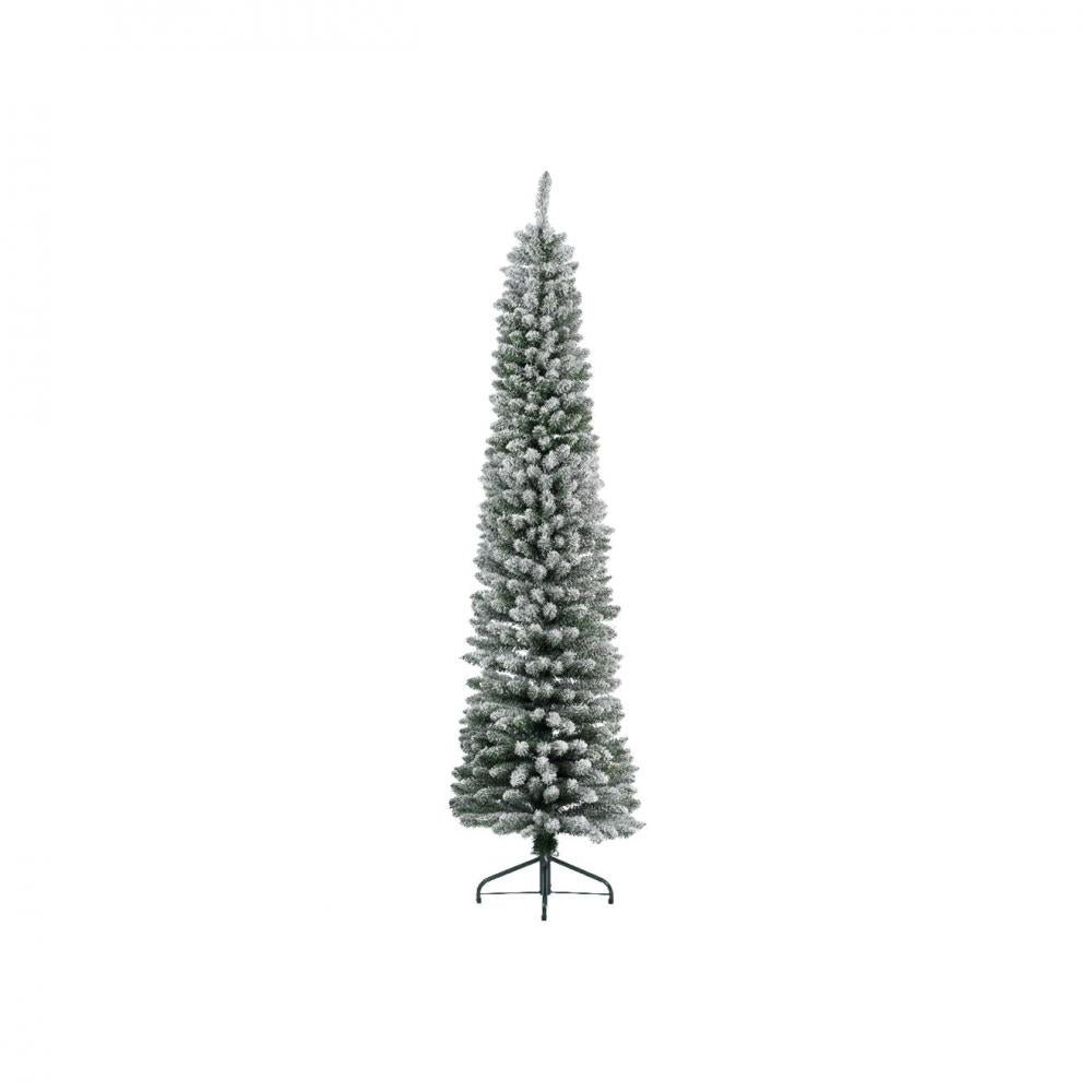 Snowy Pencil Pine Tree - 7ft - XMAS TREE F/O LIGHT UP - Beattys of Loughrea
