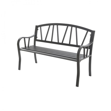 Houston Bench - Graphite - SINGLE GARDEN BENCH/ CHAIR - Beattys of Loughrea