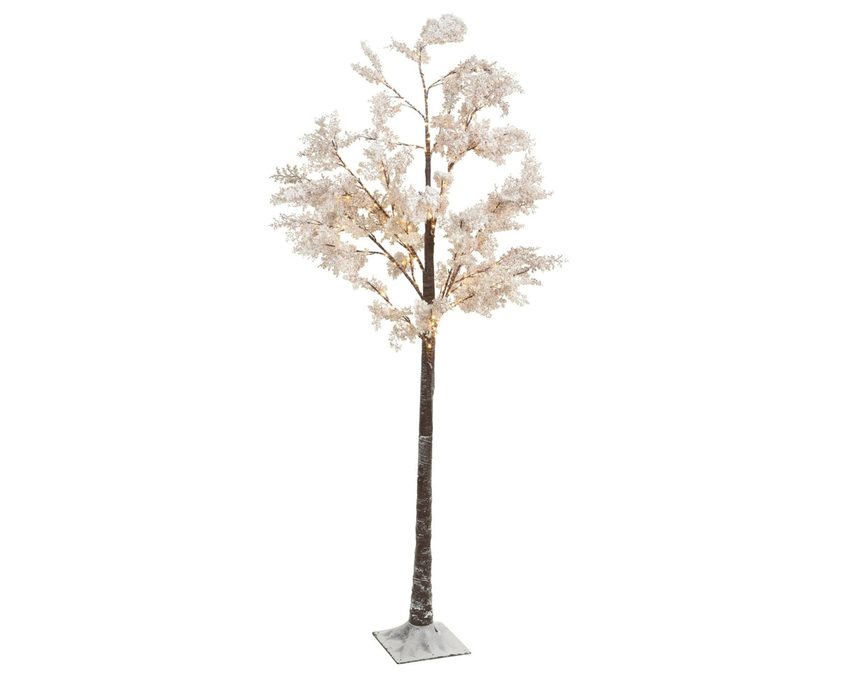 6ft Micro LED White Blossom Christmas Tree - 180cm - XMAS TREE ARTIFICIAL - Beattys of Loughrea