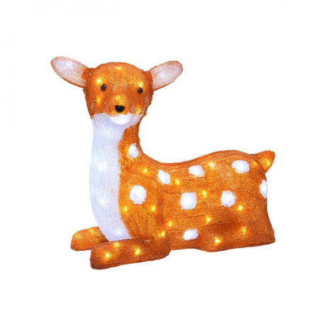 LED Acrylic Deer - 41.5cm - XMAS LIGHTED OUTDOOR DECOS - Beattys of Loughrea
