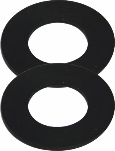 1/2" Black Rubber Washer Pk2 - TAP WASHERS & SPARES - Beattys of Loughrea