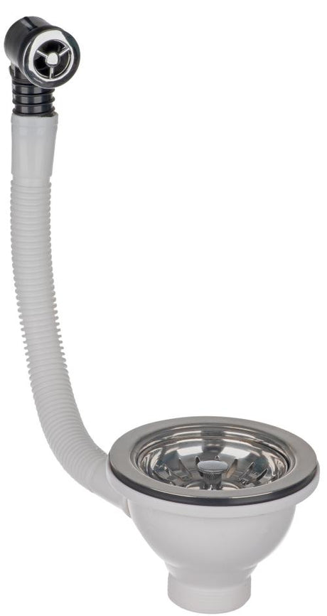 Basket Strainer Sink Waste Cw Round Of 11/2In EP312BSW1 - PLUGS & CHAINS, WASTES - Beattys of Loughrea