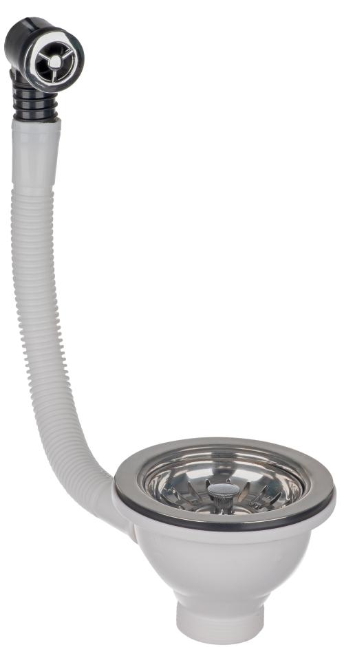 Basket Strainer Sink Waste Cw Round Of 11/2In EP312BSW1 - PLUGS & CHAINS, WASTES - Beattys of Loughrea